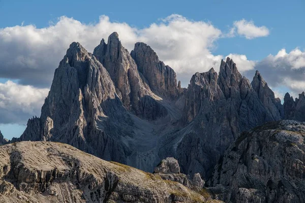 Fantastique Vue Panoramique Sur Les Montagnes Tre Cime Lavaredo Avec — Photo