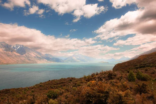 Beautiful Lake Cloudy Sky — Stock Photo, Image