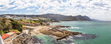 Hermanus 'un batı Cape, Güney Afrika' daki sahil manzarası