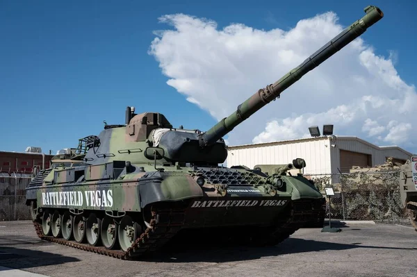 Detalle Coche Combate Militar Krauss Maffei Leopard 1A5 Los Estados — Foto de Stock