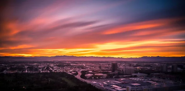 Nascer Sol Cênico Sobre Cidade Las Vegas — Fotografia de Stock