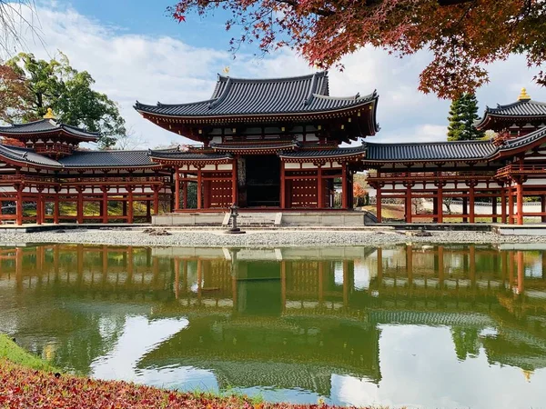 Vacker Bild Det Byodoftande Buddhistiska Templet Uji Japan — Stockfoto