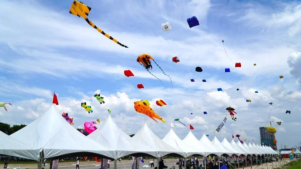 Een Mooie Kans Het Jaarlijkse Vliegfestival Bintulu — Stockfoto
