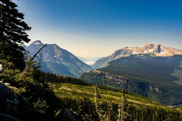 Highline Trail Glacier National Park Montana Usa — Stockfoto