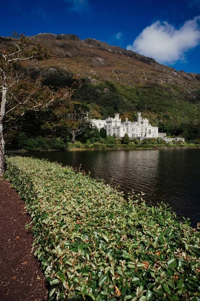 Opactwo Kylemore Regionie Galway Parku Narodowym Connemara Irlandia — Zdjęcie stockowe