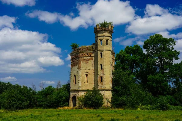 Una Bella Vista Una Vecchia Torre Acqua Alla Periferia Della — Foto Stock