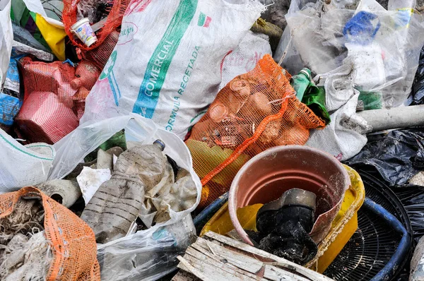 Trash Garbage Extracted River Parana Argentina — Stock Photo, Image