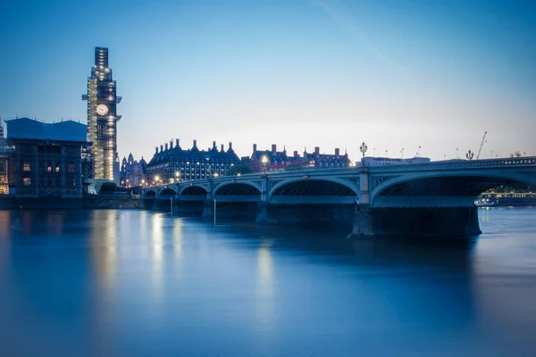 Ponte Westminster Entardecer — Fotografia de Stock