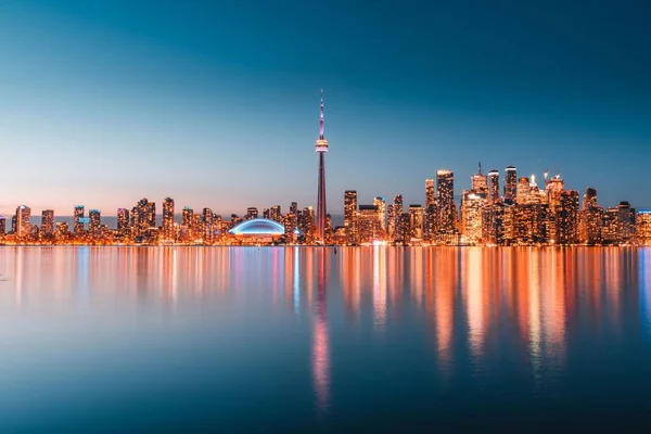 Toronto Skyline Ontario Canada Winter 2020 — Stockfoto