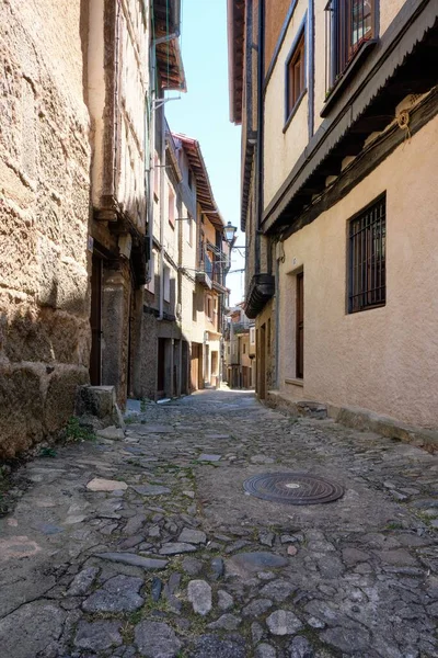 Vertical Shot Narrow Cobbled Streets Alberca Small Town Spain — Stock Photo, Image