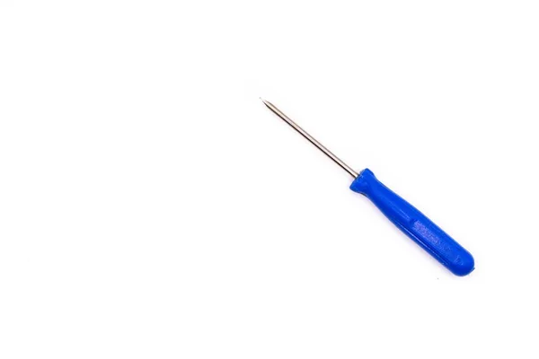 Блакитна Щічка Викрутка Ізольована Білому Тлі — стокове фото