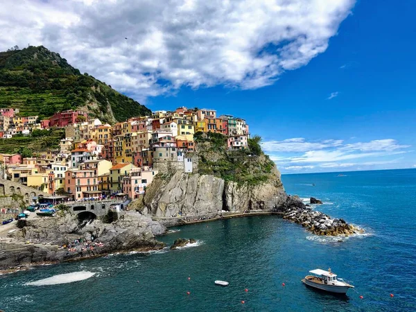 Una Hermosa Foto Del Parque Nacional Cinque Terre Italia — Foto de Stock