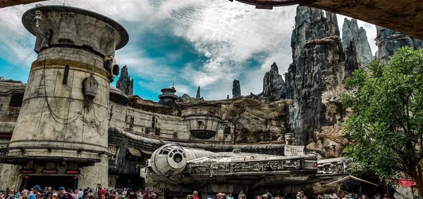Panoramic Shot Galaxy Edge Disney Hollywood Studios Orlando Florida — Stock Photo, Image