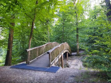 Güzel köprüsü olan çok güzel bir park.