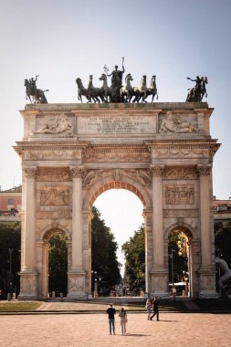 Milano, İtalya 'daki Arco della Pace