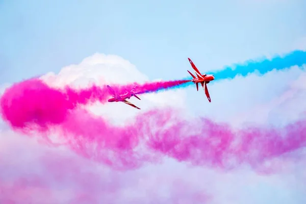 Red Arrow Aerobatic Team Riat Airshow Fairford England — Stock Photo, Image