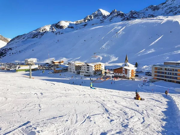 Kuhtai Ski Resort Alpes Áustria — Fotografia de Stock