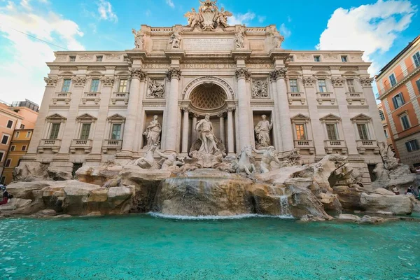 Beautiful Shot Trevi Fountain Day Rome Italy — Stock Photo, Image