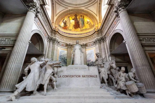 Rzeźba Konwentu Narodowego Panteonie Paryż Francja — Zdjęcie stockowe