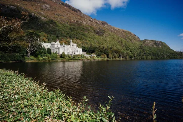 Die Abtei Kylemore Der Region Galway Connemara Nationalpark Irland — Stockfoto