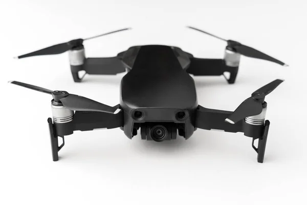 Closeup Shot Scratched Mavic Air Drone Isolated White Background — Stock Photo, Image