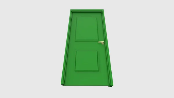Ізольовані Двері Ілюстрація Рендеринг — стокове фото