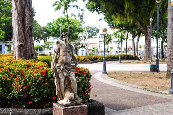 Salvador Bahia Brésil Octobre 2022 Vue Statue Largo Campo Grande — Photo