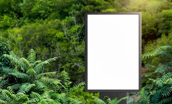Blank Billboard Nature Background — Stock Photo, Image