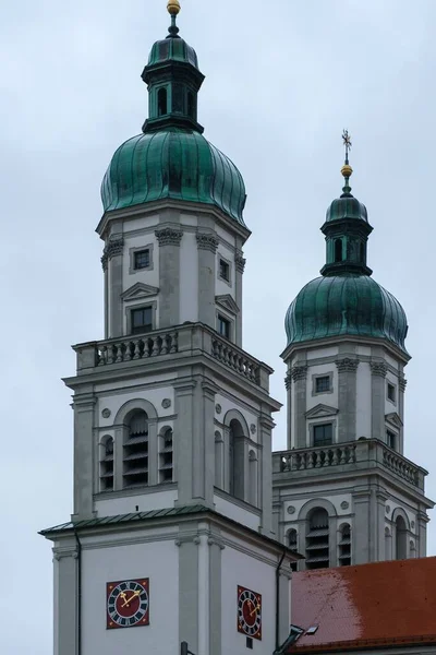 Colpo Verticale Della Basilica San Lorenzo Kempten Baviera Germania — Foto Stock