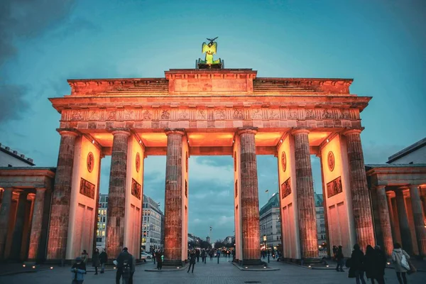 Egy Gyönyörű Felvétel Brandenburg Kapu Berlin Németország — Stock Fotó