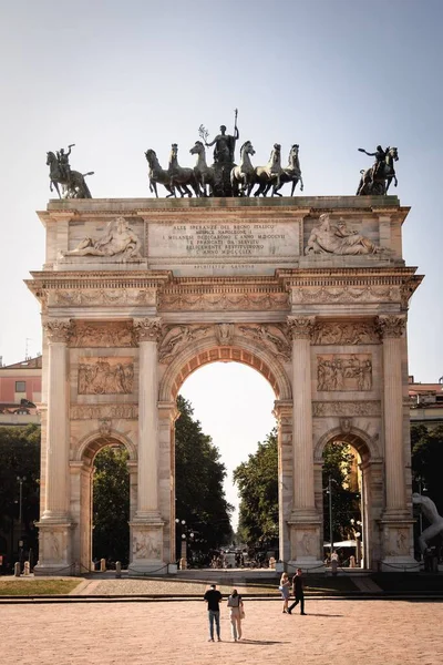 stock image the Arco della Pace in Milano, Italy