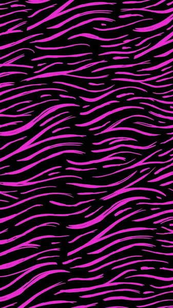 A vertical illustration of an abstract seamless zebra print