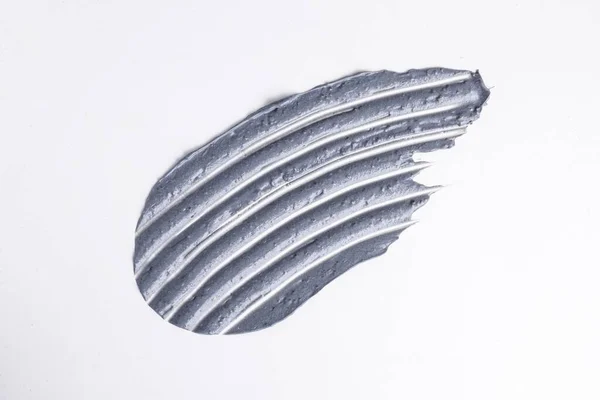 Una Muestra Textura Arcilla Carbón Sobre Fondo Blanco — Foto de Stock