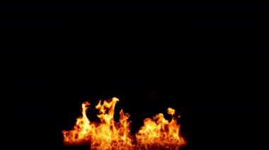 Karanlıkta büyük bir alev