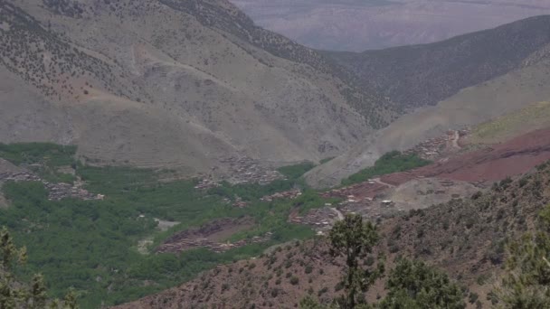 Кадри Долини Аззаден Між Горами Високий Атлас Марракеші Марокко — стокове відео
