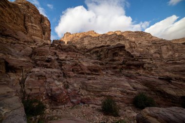 Ürdün Petra 'daki güzel dağların havadan görünüşü
