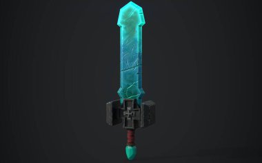 Bir fantezi Yeşim Kılıcının 3 boyutlu bir tasviri