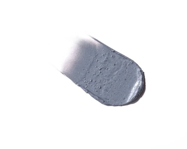 Tampone Argilla Carbone Sfondo Bianco — Foto Stock