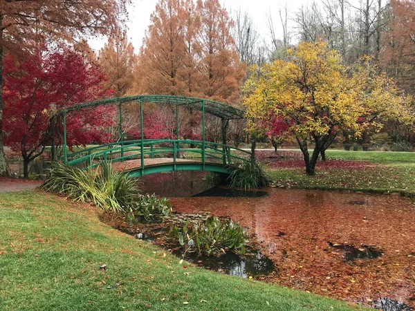 Ein Schöner Blick Auf Die Monet Brücke Den Gibbs Gardens — Stockfoto