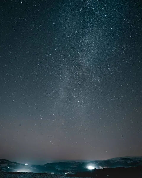 아름다운 은하수가 — 스톡 사진