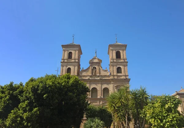 Μια Όμορφη Θέα Της Iglesia Santo Domingo Murcia Ισπανία — Φωτογραφία Αρχείου