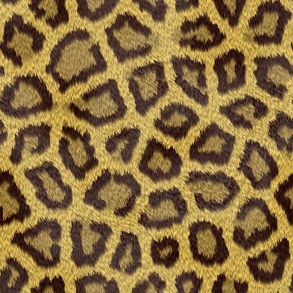 Detailní Záběr Kožešinové Vzory Jaguára Ilustrace Chlupaté Textury — Stock fotografie