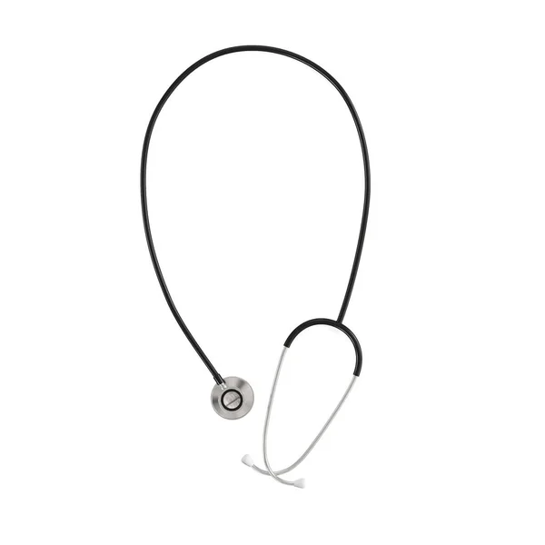 Ein Stethoskop Isoliert Auf Weißem Hintergrund — Stockfoto