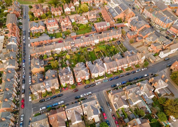 Una Vista Aérea Del Paisaje Urbano Rodeado Edificios Reino Unido —  Fotos de Stock