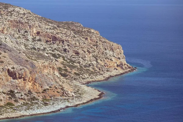 stock image A scenic shot of Balos Beach in Crete, Greece under a clear blue sky