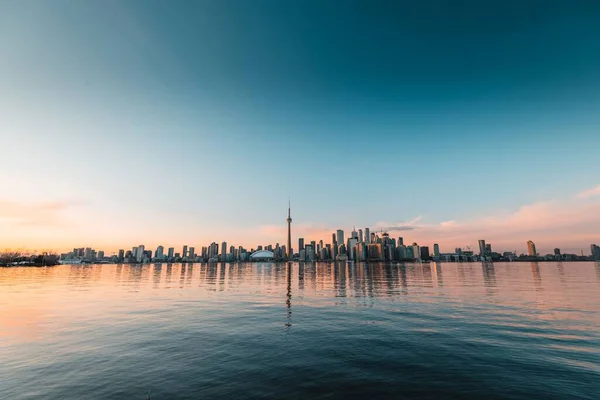 Ουρανοξύστης Τορόντο Στο Οντάριο Του Καναδά Χειμώνα Του 2020 — Φωτογραφία Αρχείου