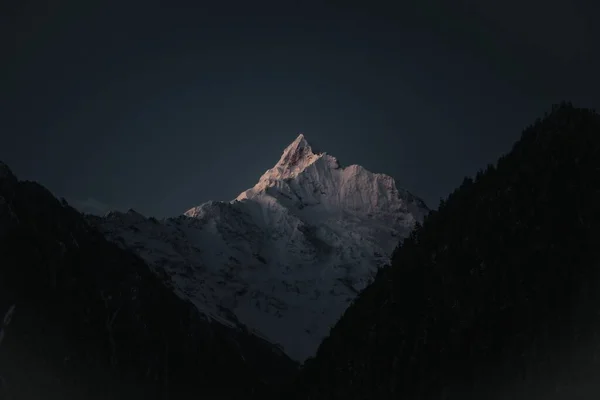 Vacker Utsikt Över Meilis Snöberg Vid Soluppgången Yunnan Kina — Stockfoto