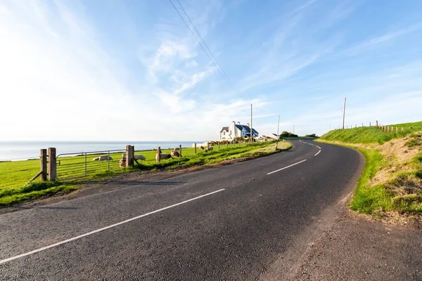 Una Hermosa Vista Carretera Que Conduce Lago Irlanda Del Norte —  Fotos de Stock