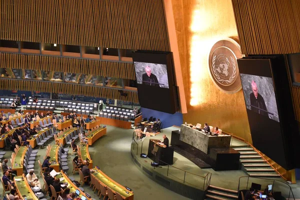 Relatore Della 77A Assemblea Generale Delle Nazioni Unite — Foto Stock