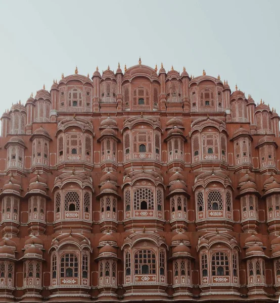 Eine Vertikale Aufnahme Von Hawa Mahal Jaipur Indien — Stockfoto